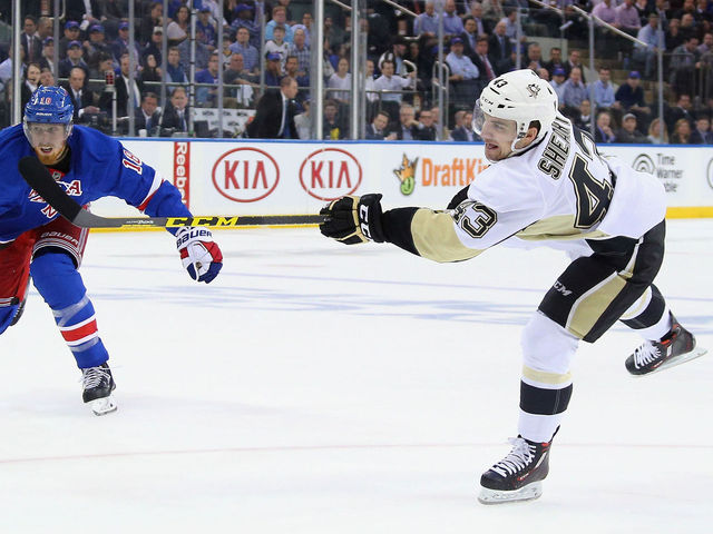 Watch: Sheary snipes Penguins' 3rd 1st-period goal on Lundqvist
