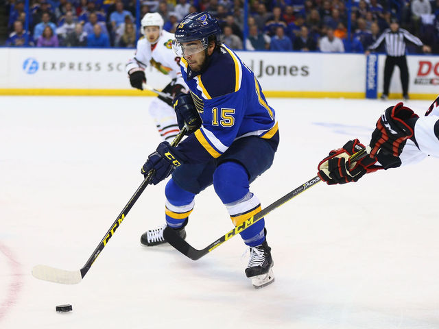 Watch: Blues' Fabbri scores sensational 1st career playoff goal