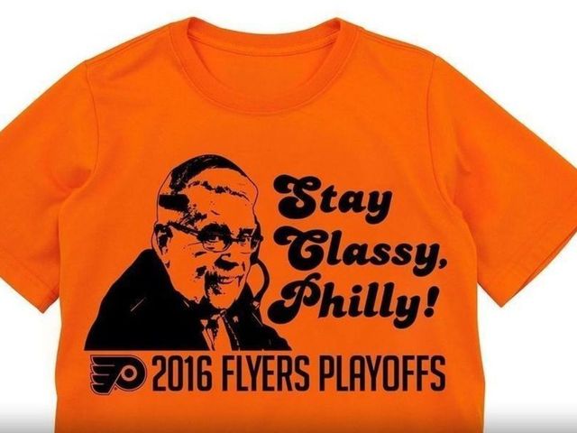 Flyers handing out 'Stay classy, Philly!' shirts for Game 6