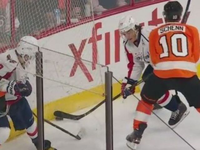 Flyers' Schenn lands headshot on Capitals' Oshie