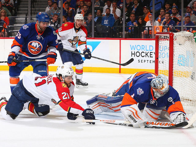 Watch: Missed tripping call on Trocheck leads to tying goal by Tavares
