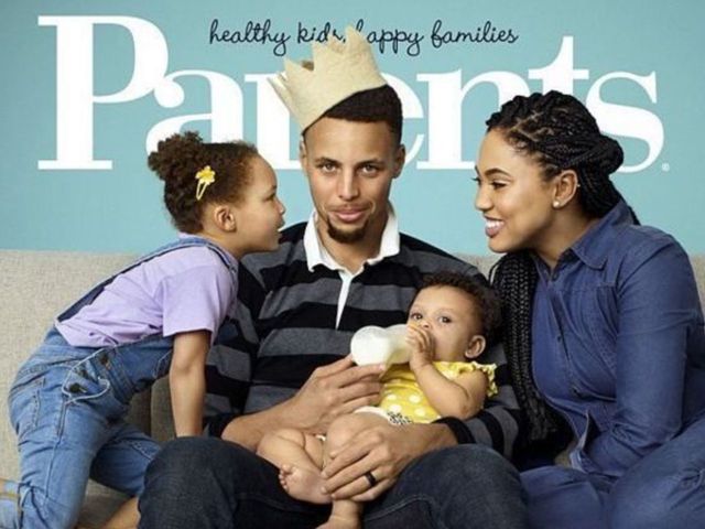 Curry featured on cover of Parents Magazine