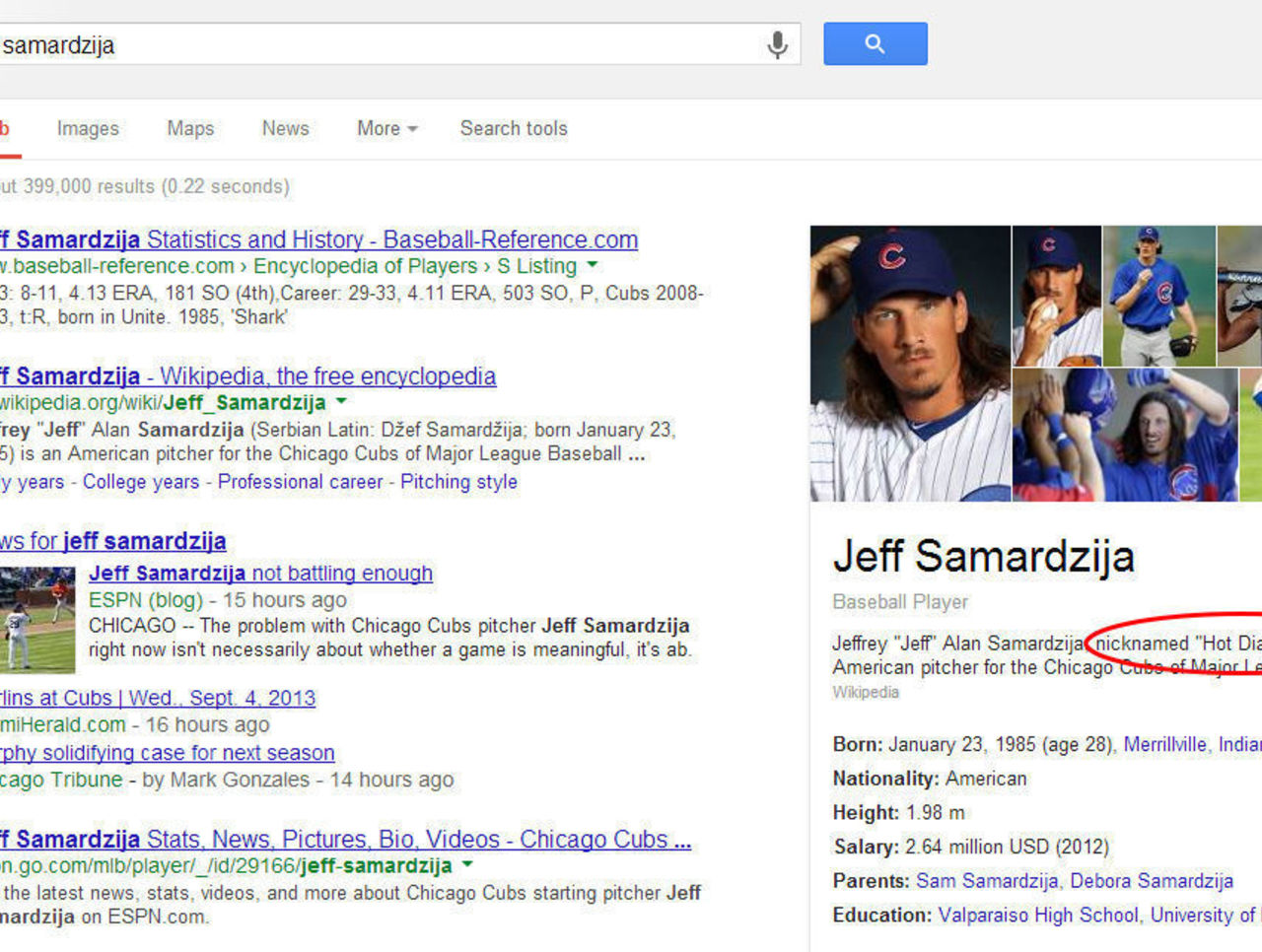 Jeff Samardzija - Salary History - The Baseball Cube