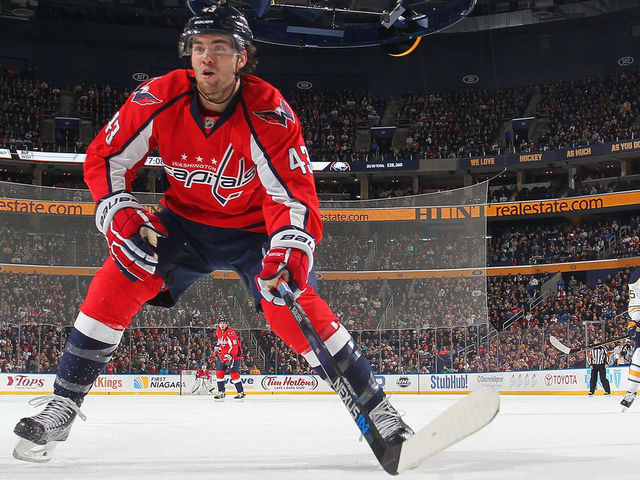 Capitals' Wilson says hit on Sheary meant to be 'bluff check'