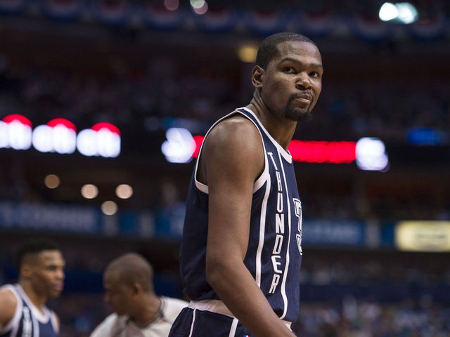 Durant won't share emotions with reporter after Game 1 loss: 'I'm not telling you'