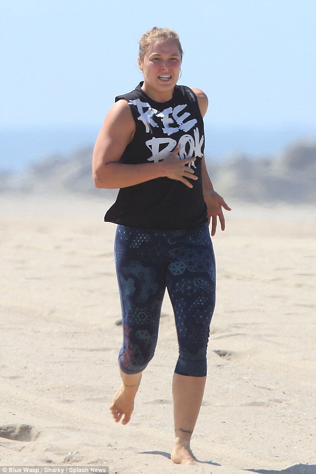 Ronda Rousey Crazy Beach Workout