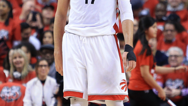 Watch: Raptors' Valanciunas thanks Ujiri for not trading him to Pistons