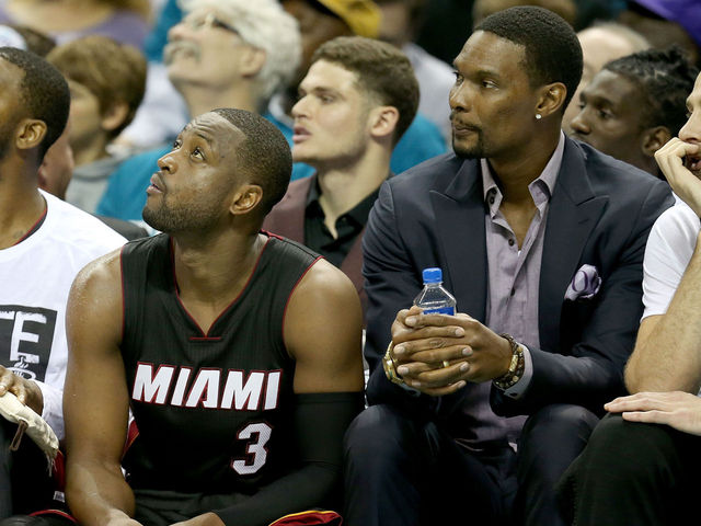 Wade: Bosh's absence 'makes you come out and just do a little bit more'