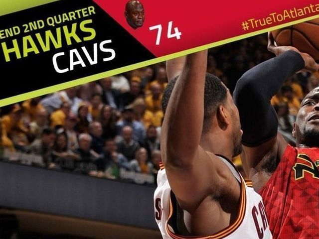 Hawks turn to Crying Jordan after Cavaliers onslaught