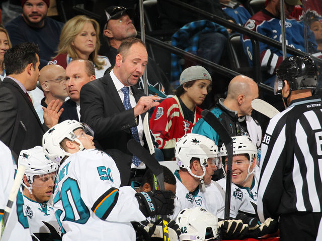 Sharks' DeBoer sounds off on officiating after Pavelski's no-goal