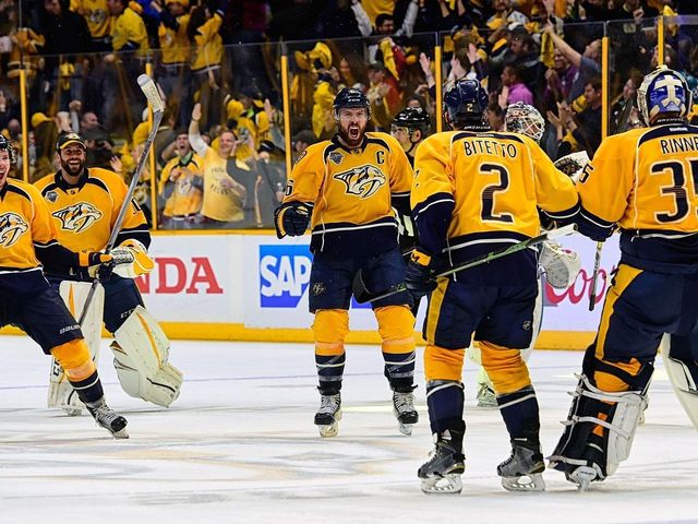 Predators radio analyst lets out Tarzan scream as Fisher scores 3OT winner