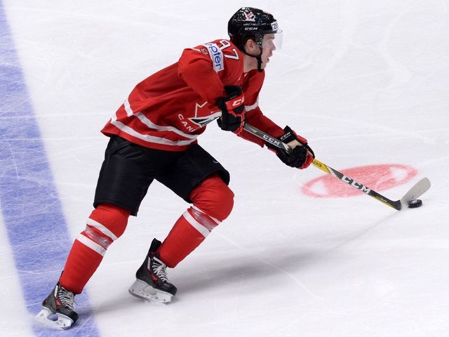 Watch: McDavid burns Hungary defenders to set up Marchand