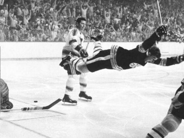 46 years ago Tuesday, Bobby Orr took flight