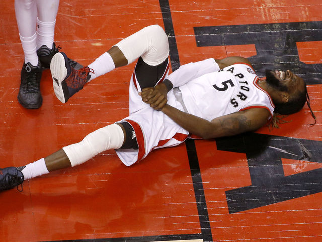 Carroll knocked out of Raptors' Game 5 win