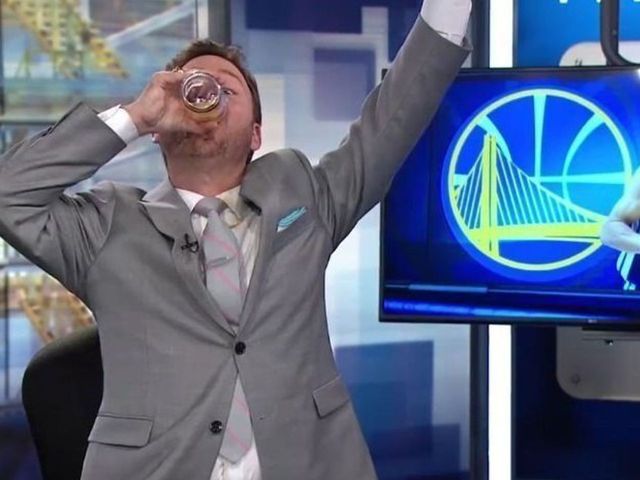 TV anchor chugs alcohol on air to cope with Capitals' elimination
