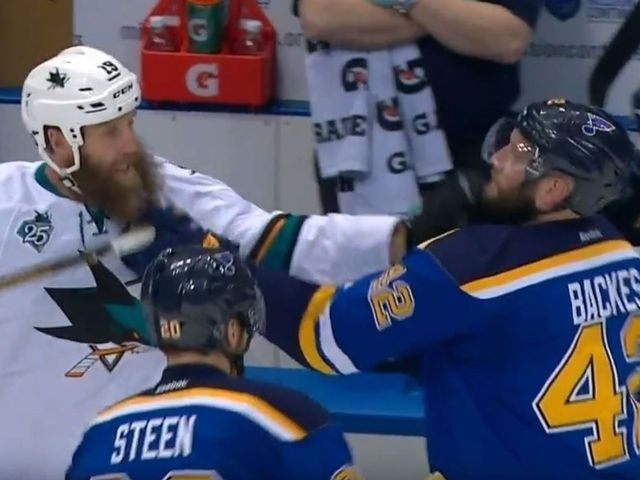 Backes, Thornton were making sure beards were 'glued on well'
