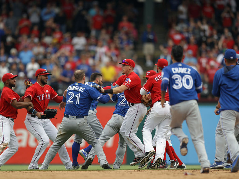 MLB Today: Rangers, Blue Jays await penalties after fight ...