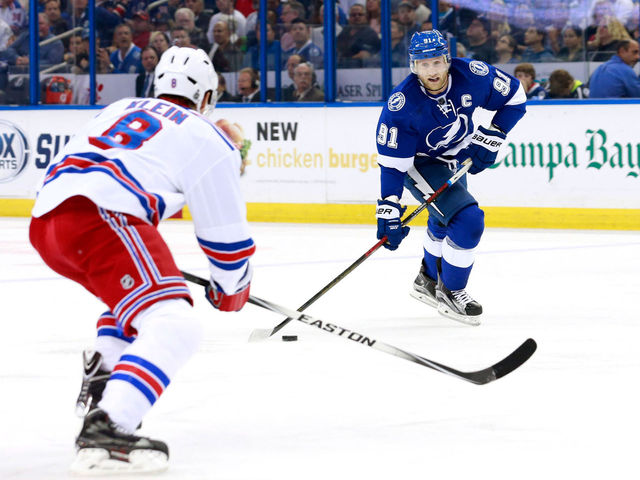 Stamkos won't be in Game 2 lineup, says he hasn't changed medication
