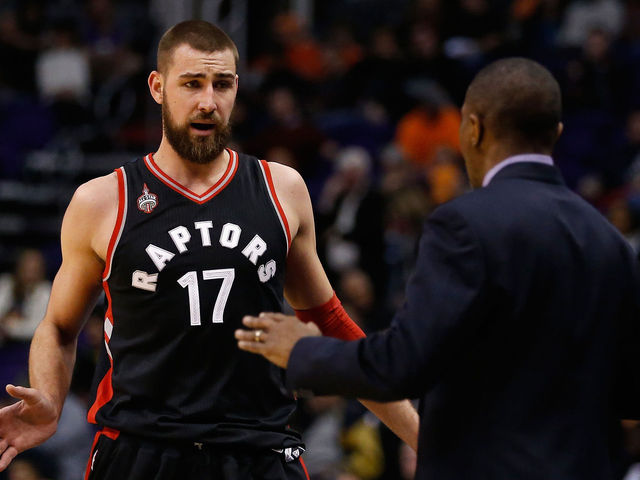 Valanciunas no longer limping, at 50 percent