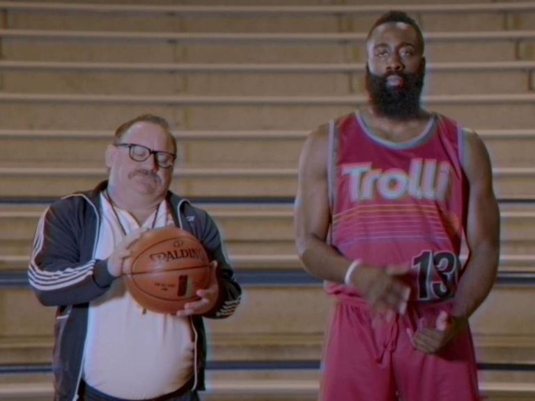 James Harden shows off layup skills in new Trolli candy commercial ...