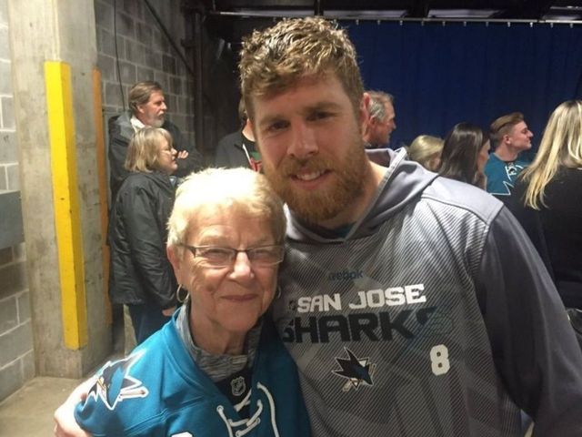 Joe Pavelski's grandma joins Twitter to support #NHL17Pavelski