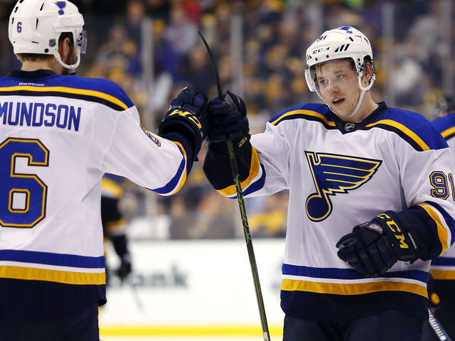 Tarasenko expected to play Game 2, missed practice for son's birth