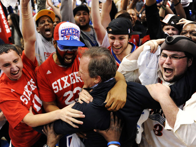 Watch: Sixers fans go berserk when team wins lottery