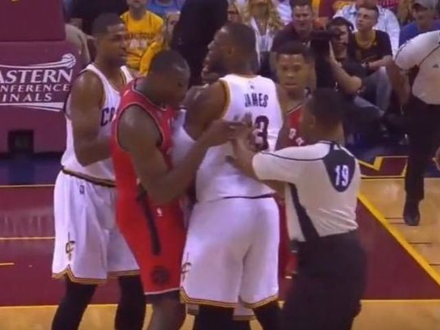 Biyombo, Irving get chippy following handoff