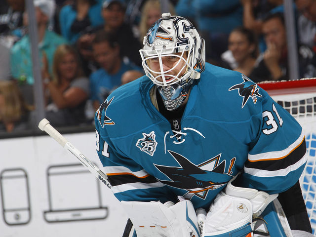 Sharks' Jones sets franchise shutout mark