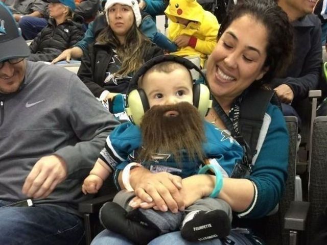 Baby's Burns beard is beautiful