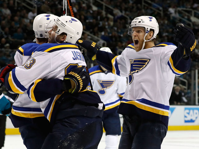 Brouwer, Brodziak fuel offense as Blues win Game 4