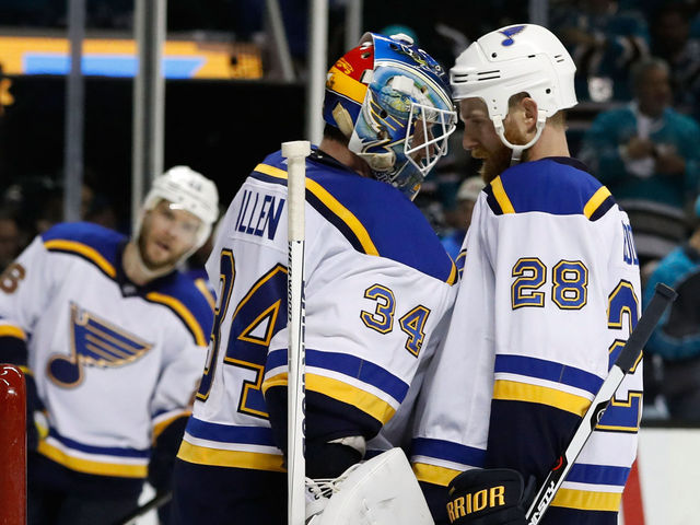 Blues sticking with Allen in net for Game 5