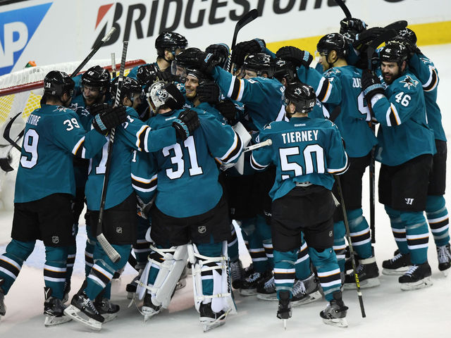 Sharks off to 1st Stanley Cup Final after eliminating Blues