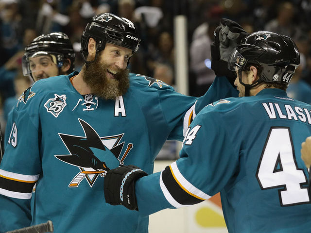 Joe Thornton on preferred Stanley Cup Final opponent: 'I'll play 'em both'