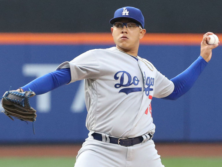 Watch: Teenage sensation Urias Ks 1st batter | theScore.com