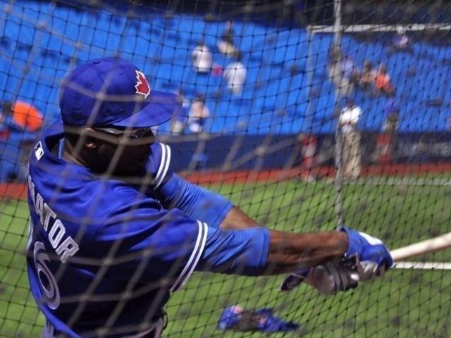 P.K. Subban takes batting practice with Jays, scoots through clubhouse