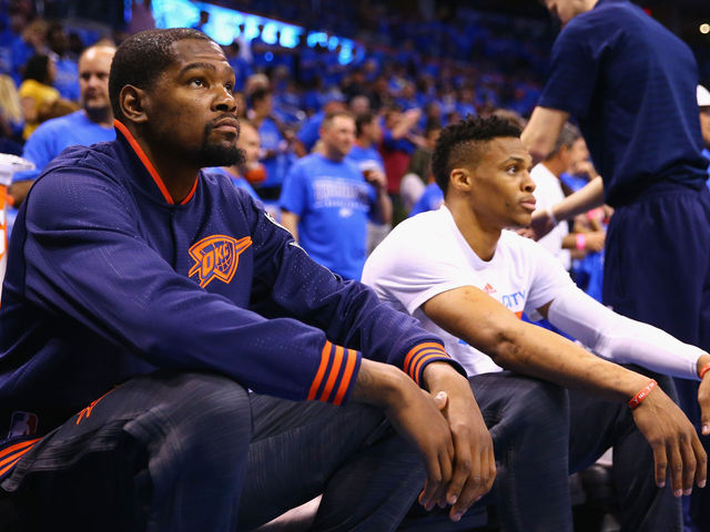Report: Durant got 'frustrated' with Westbrook, thought Thunder peaked