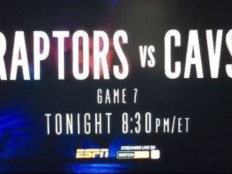 ESPN accidentally airs RaptorsCavs Game 7 promo