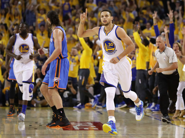 Curry reclaims playoff series 3-point record