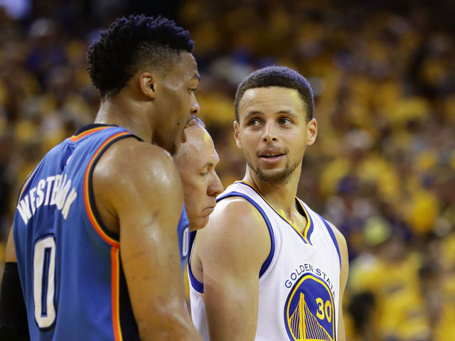 Westbrook, Thunder take perfect record into Oracle