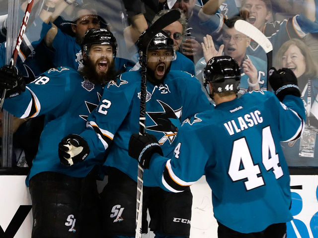 Watch: Joel Ward slaps in another clutch goal