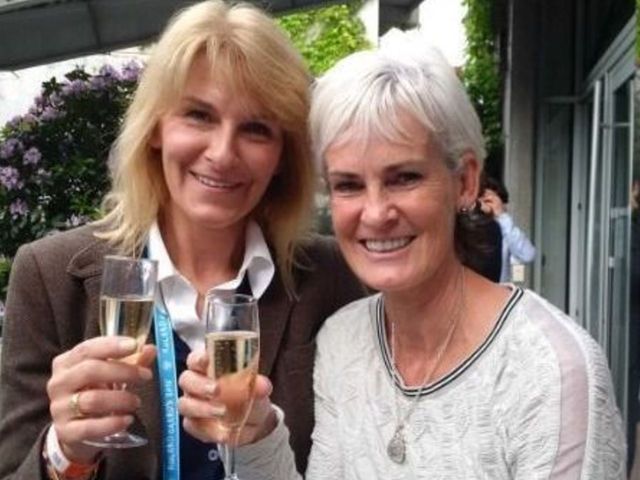 Dijana Djokovic, Judy Murray share post-match drink to toast sons