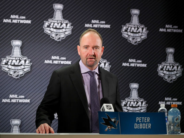 Sharks' DeBoer: 'There's no quit in this group'