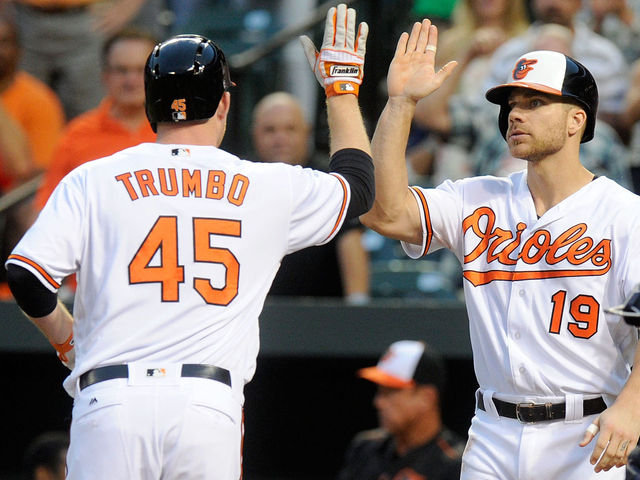 Watch: Trumbo, Davis make Royals pay after brawl