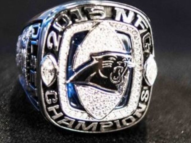 2015 CAROLINA PANTHERS NEWTON NFC CHAMPIONSHIP RING