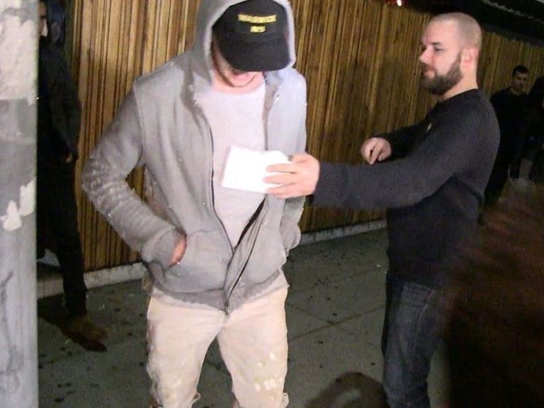 Johnny Manziel served papers while leaving club