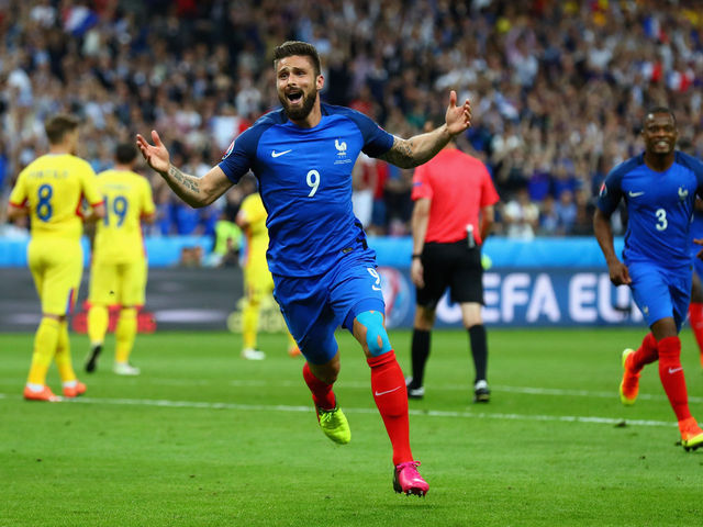 Watch: Much-maligned Giroud scores opening goal of Euro 2016