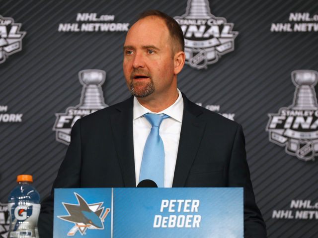 Sharks' DeBoer: 'Our guys emptied the tank'