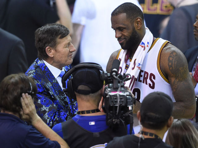 LeBron elated to witness Sager's 1st Finals game