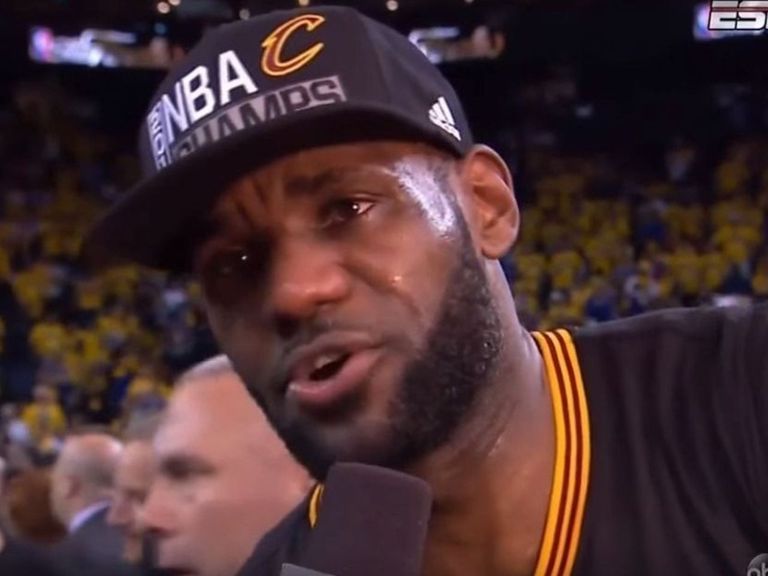 'cleveland, this is for you!': lebron gives emotional postgame 'Cleveland, this is for you!': LeBron gives emotional postgame